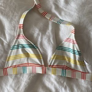 Patagonia Womens Striped Bathing Suit Bikini Top